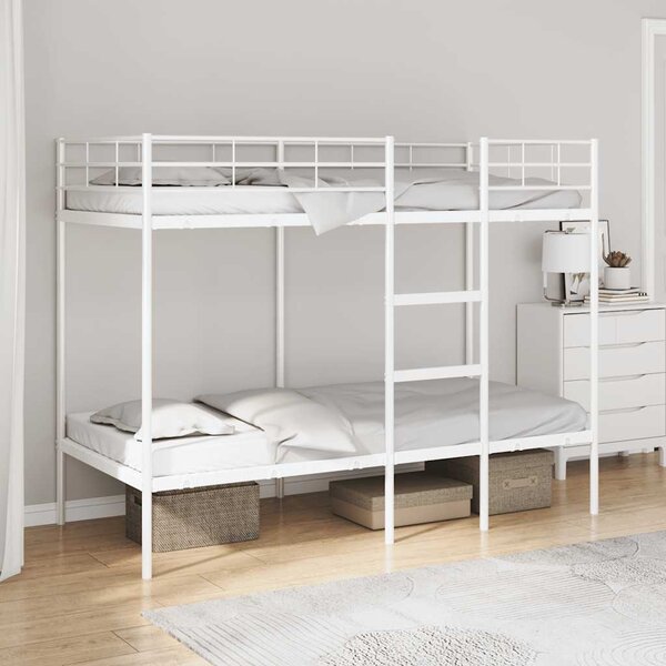 VidaXL Patrová postel bez matrace 90x190 cm ocel [42000328] Barva: Černá