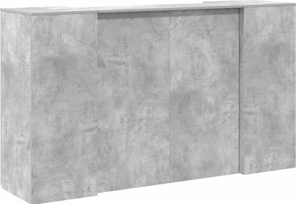 VidaXL Recepční stůl 180x50x103,5 cm kompozitní dřevo [3324172] Barva: Betonová šedá
