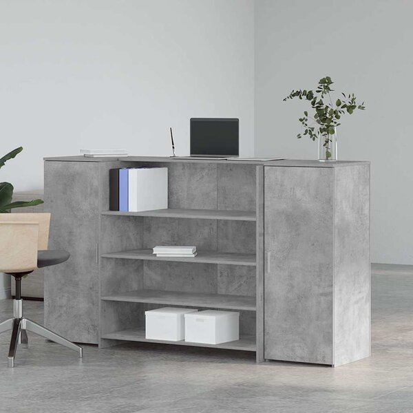 VidaXL Recepční stůl 180x50x103,5 cm kompozitní dřevo [3324172] Barva: Betonová šedá