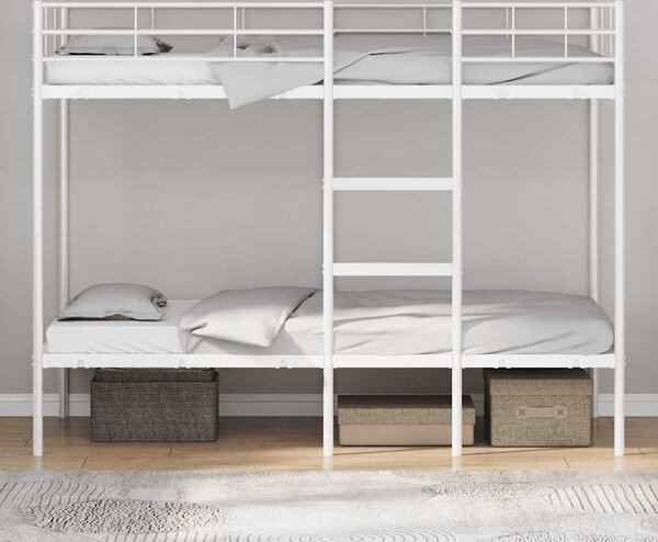 VidaXL Patrová postel bez matrace 90x190 cm ocel [42000328] Barva: Černá