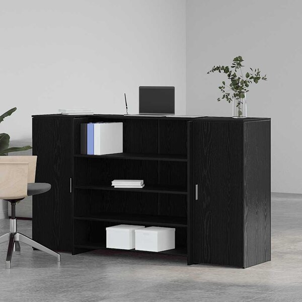 VidaXL Recepční stůl 180x50x103,5 cm kompozitní dřevo [3324172] Barva: Betonová šedá