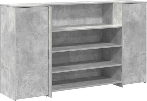 VidaXL Recepční stůl 180x50x103,5 cm kompozitní dřevo [3324172] Barva: Betonová šedá