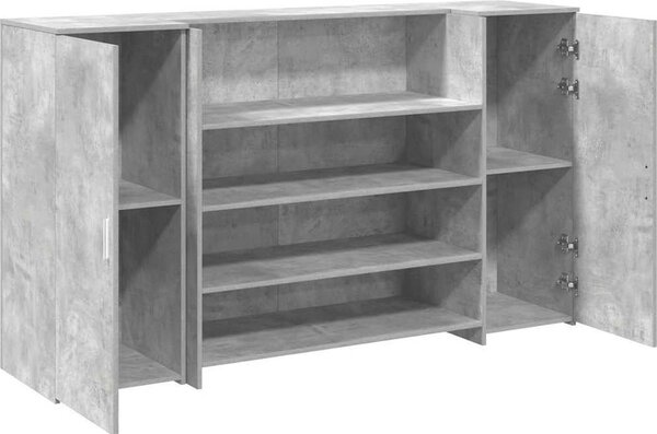 VidaXL Recepční stůl 180x50x103,5 cm kompozitní dřevo [3324172] Barva: Betonová šedá
