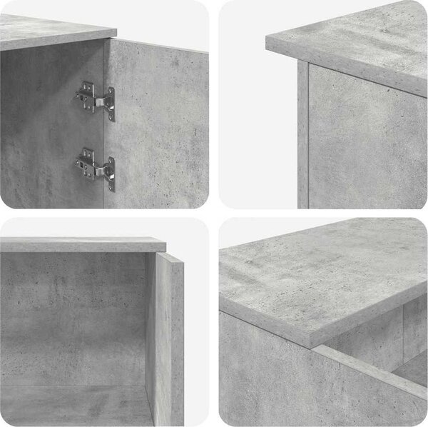 VidaXL Recepční stůl 180x50x103,5 cm kompozitní dřevo [3324172] Barva: Betonová šedá