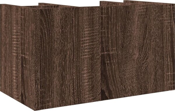 VidaXL Stolní organizér 44,5 x 24 x 25 cm kompozitní dřevo [848038] Barva: Bílá