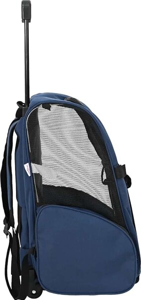 VidaXL Vozík pro domácí mazlíčky 3 v 1, design, barva, 48 x 32 x (57-106) cm, oxfordská látka [42007371] Barva: Šedá