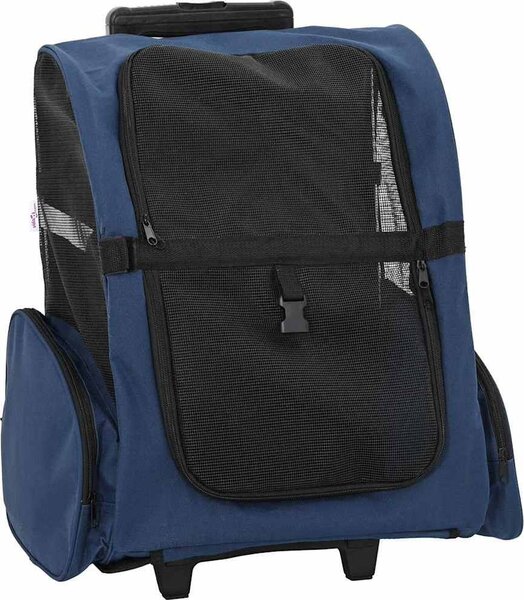 VidaXL Vozík pro domácí mazlíčky 3 v 1, design, barva, 48 x 32 x (57-106) cm, oxfordská látka [42007371] Barva: Šedá