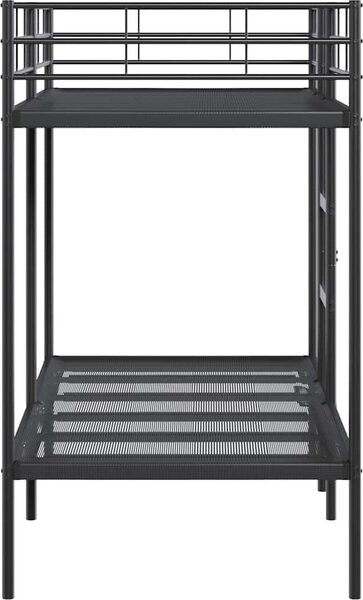 VidaXL Patrová postel bez matrace 90x190 cm ocel [42000328] Barva: Černá