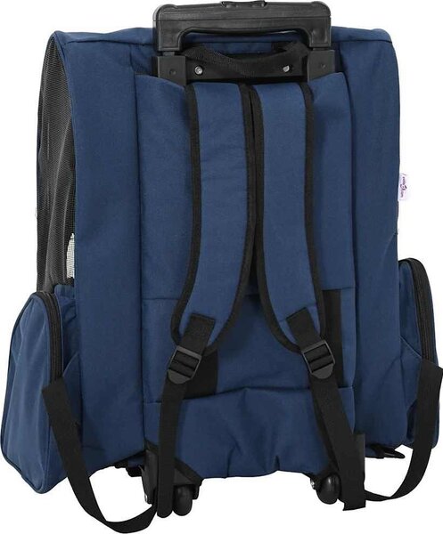 VidaXL Vozík pro domácí mazlíčky 3 v 1, design, barva, 48 x 32 x (57-106) cm, oxfordská látka [42007371] Barva: Šedá
