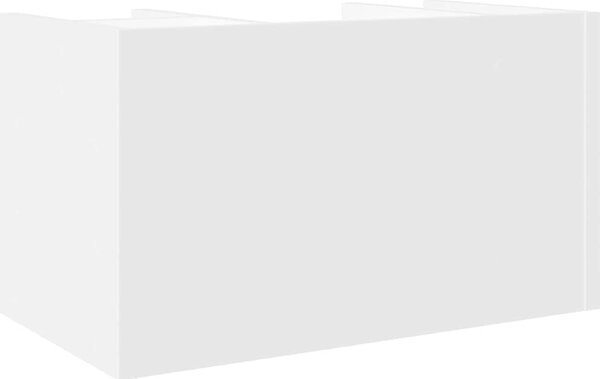VidaXL Stolní organizér 44,5 x 24 x 25 cm kompozitní dřevo [848038] Barva: Bílá