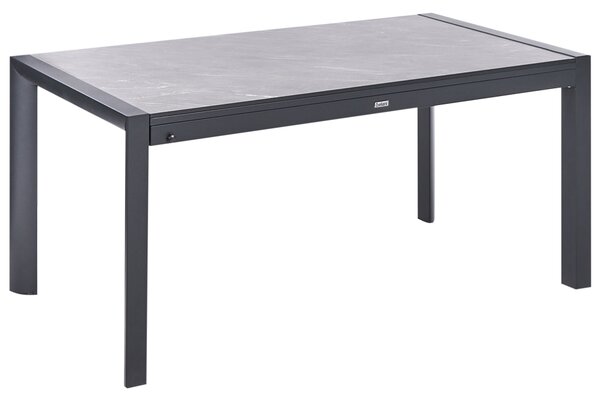 Rozkládací zahradní jídelní stůl BINASCO 160/220 cm 90 cm Kamenný efekt Šedá
