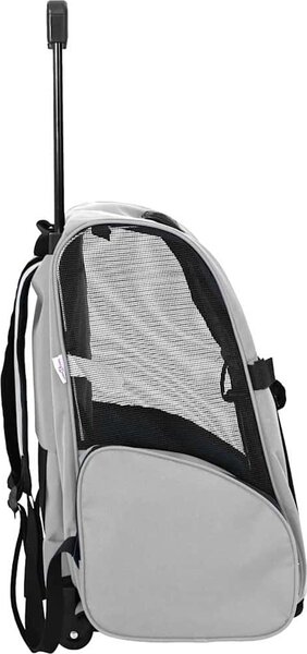 VidaXL Vozík pro domácí mazlíčky 3 v 1, design, barva, 48 x 32 x (57-106) cm, oxfordská látka [42007371] Barva: Šedá