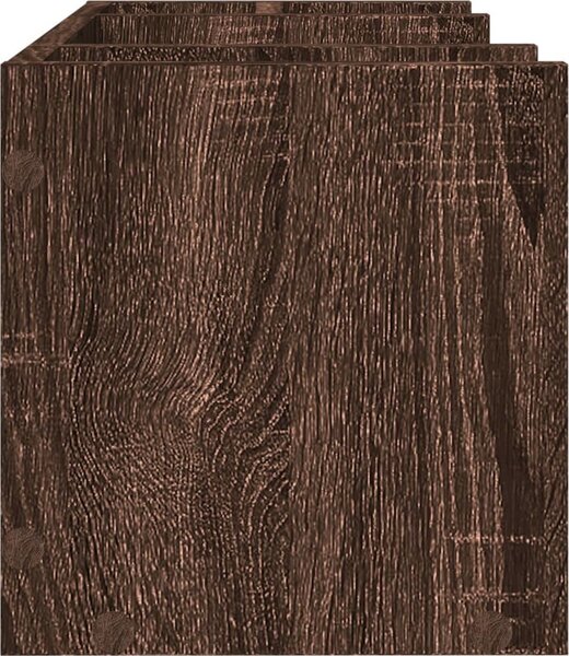 VidaXL Stolní organizér 44,5 x 24 x 25 cm kompozitní dřevo [848038] Barva: Bílá