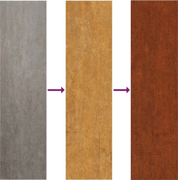 VidaXL Zahradní nástěnná dekorace 105 x 55 cm corten Maurský design [824477]