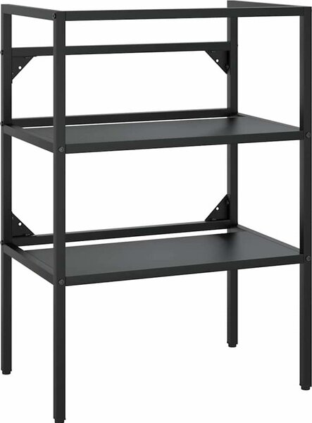 VidaXL Koupelnový rám s vestavěným umyvadlem železo [3101374] Barva: Bílá