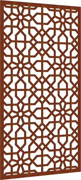 VidaXL Zahradní nástěnná dekorace 105 x 55 cm corten Maurský design [824477]