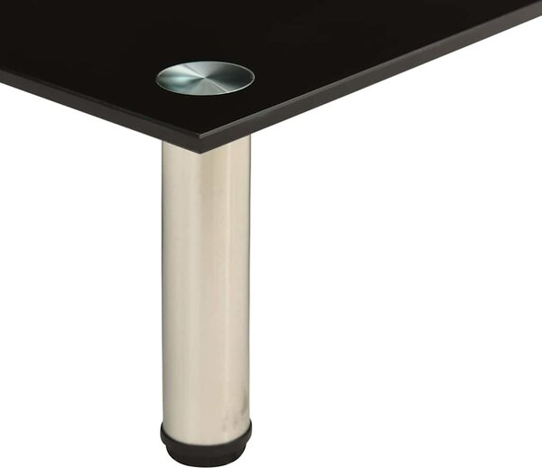 VidaXL TV stolek 80 x 35 x 17 cm tvrzené sklo [322766] Barva: Černá
