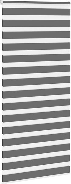 VidaXL Zebra roleta 95x200 cm šířka látky 90,9 cm polyester [4014780] Barva: světle šedá