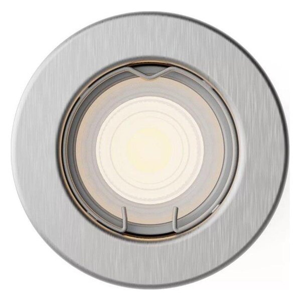 Philips - LED RGBW Stmív. podhledové svítidlo PERIDOT 1xGU10/6W/230V stříbrná+DO