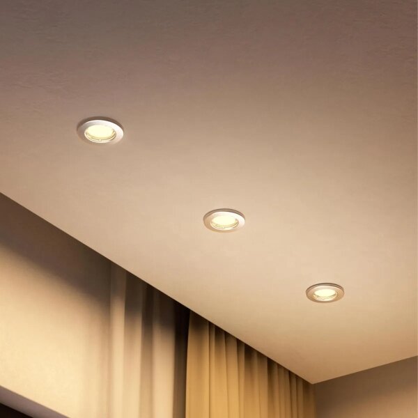 Philips - LED RGBW Stmív. podhledové svítidlo PERIDOT 1xGU10/6W/230V stříbrná+DO