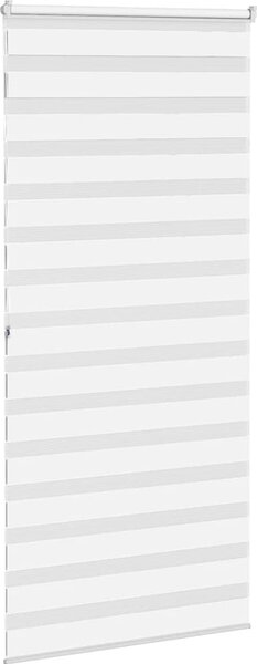 VidaXL Zebra roleta 95x200 cm šířka látky 90,9 cm polyester [4014780] Barva: světle šedá