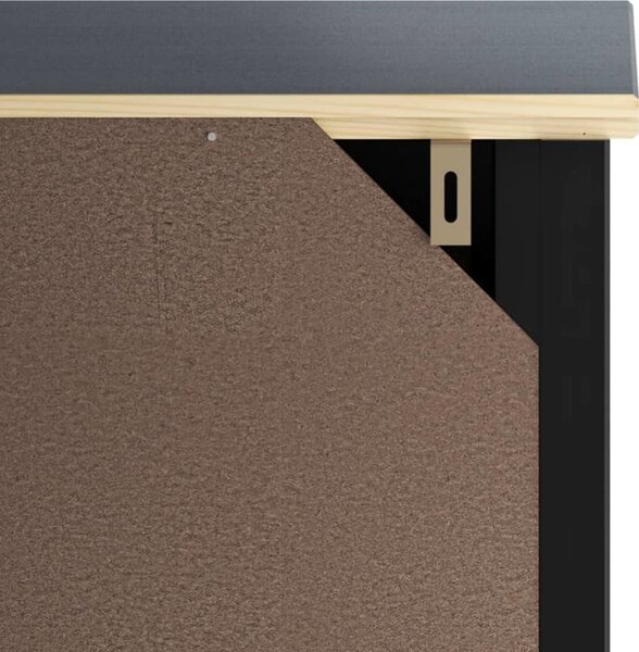 VidaXL Koupelnová skříňka BERG 69,5x34x80 cm masivní borové dřevo [358543] Barva: Černá