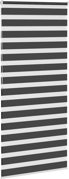 VidaXL Zebra roleta 95x200 cm šířka látky 90,9 cm polyester [4014780] Barva: světle šedá