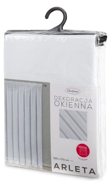ZÁCLONA NA PÁSCE ARLETA 350X270 CM BÍLÁ