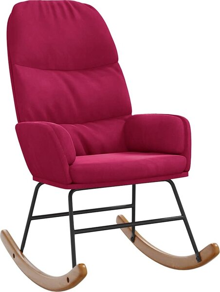 VidaXL Houpací židle samet [4102626] Barva: Černá