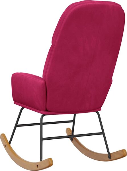 VidaXL Houpací židle samet [4102626] Barva: Černá