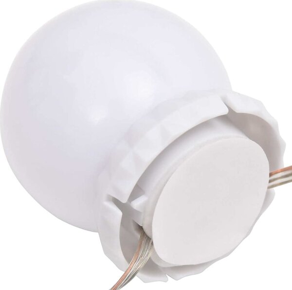 VidaXL Světla na zrcadlo s 8 LED žárovkami teplá bílá a studená bílá [335864]