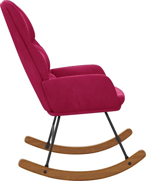 VidaXL Houpací židle samet [4102626] Barva: Černá