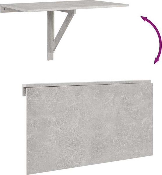 VidaXL Nástěnný sklápěcí stůl 100x60x56 cm kompozitní dřevo [243054] Barva: Černá