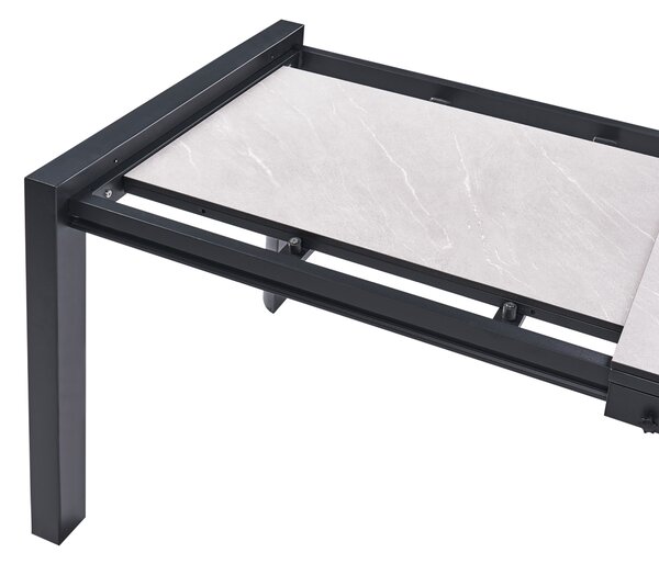 Rozkládací zahradní jídelní stůl BINASCO 160/220 cm 90 cm Béžová