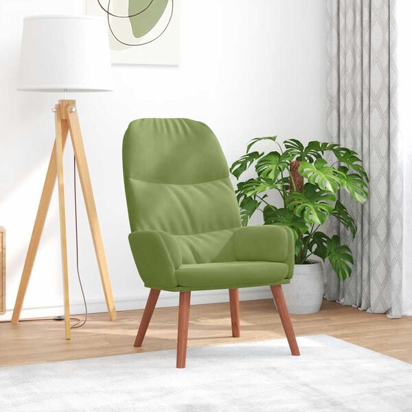 VidaXL Relaxační křeslo samet [4102611] Barva: Žlutá