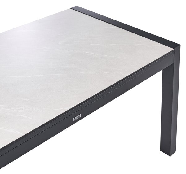 Rozkládací zahradní jídelní stůl BINASCO 160/220 cm 90 cm Béžová