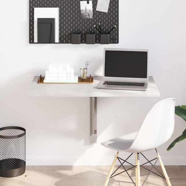VidaXL Nástěnný sklápěcí stůl 100x60x56 cm kompozitní dřevo [243054] Barva: Černá