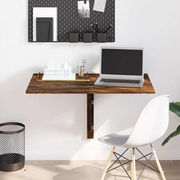VidaXL Nástěnný sklápěcí stůl 100x60x56 cm kompozitní dřevo [243054] Barva: kouřový dub