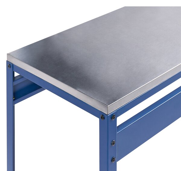 Venkovní barový stůl MAENZA 120 cm 40 cm Kov Modrá