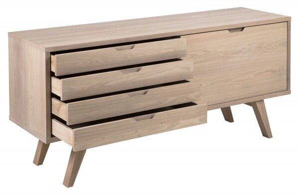 Actona Komoda A-Line 160 cm bělený dub