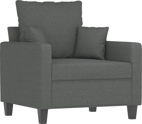 VidaXL 4dílná sedací souprava s polštáři textil [3201641] Barva: Černá