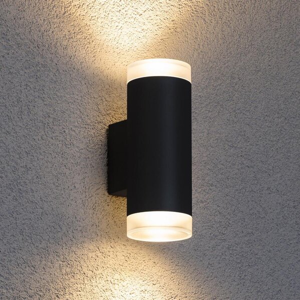 Brilagi - Venkovní nástěnné svítidlo MATERA 2xGU10/30W/230V černá IP54