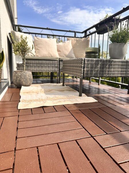 Venkovní dlažba Mosolut Hestra Woodlook, tmavý dub, 1 m²