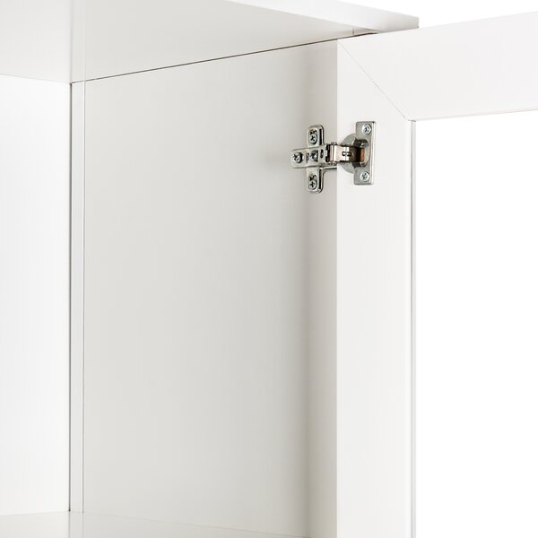 Skleněná vitrína NORNALUP 80 cm Bílá