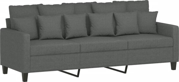 VidaXL 3dílná sedací souprava s polštáři textil [3201633] Barva: světle šedá