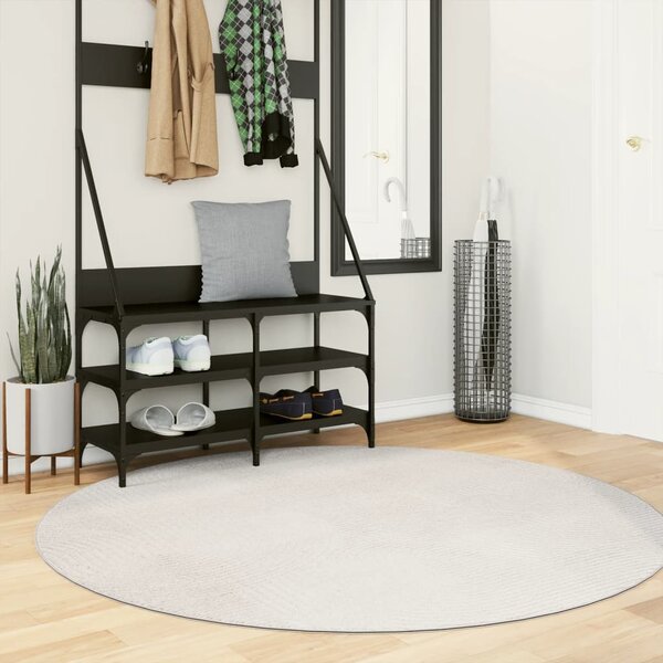 VidaXL Koberec IZA krátký vlas skandinávský vzhled Ø 160 cm [375460] Barva: Šedá