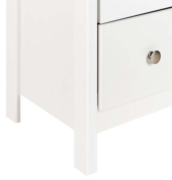 Skleněná vitrína NORNALUP 80 cm Bílá