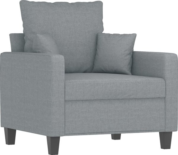 VidaXL 3dílná sedací souprava s polštáři textil [3201633] Barva: světle šedá