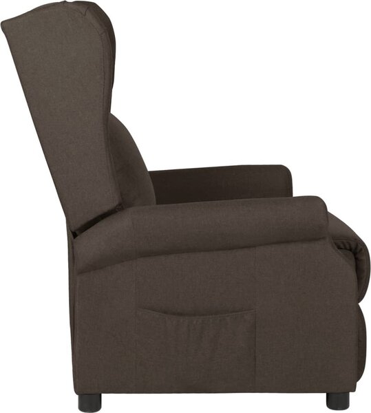 VidaXL Polohovací křeslo ušák textil [340958] Barva: vínová červená