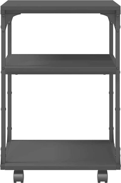 VidaXL Stojan na tiskárnu 3patrový 43x48x64 cm kompozitní dřevo [842278] Barva: dub sonoma
